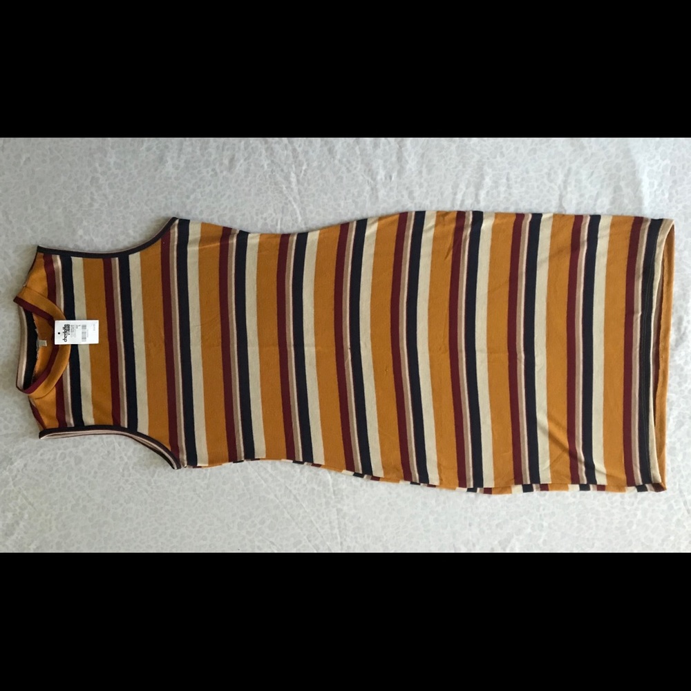 Never worn striped midi dress